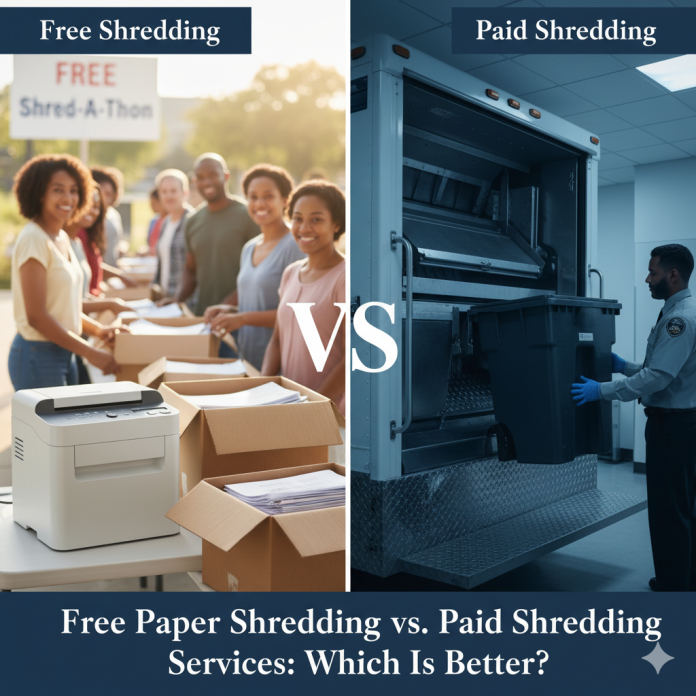 Free paper shredding